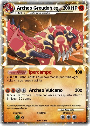 Pokemon Archeo Groudon ex