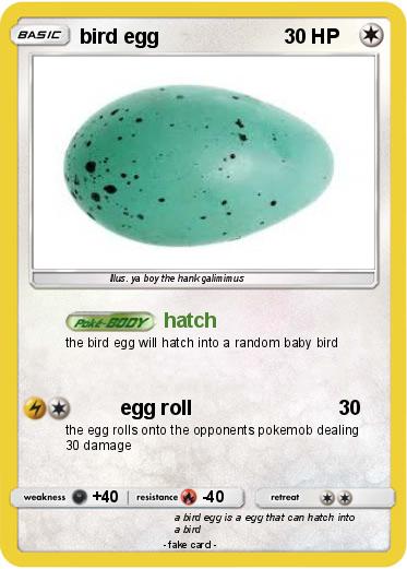 Pokemon bird egg