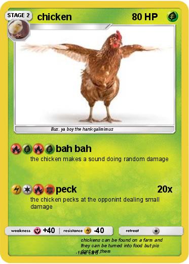 Pokemon chicken