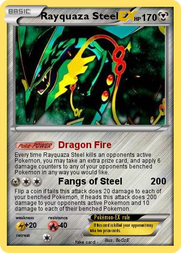 Pokemon Rayquaza Steel