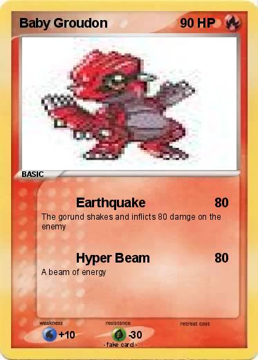 Pokemon Baby Groudon