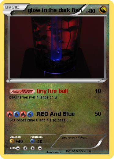 Pokemon glow in the dark fish