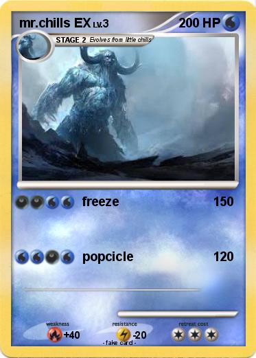 Pokemon mr.chills EX
