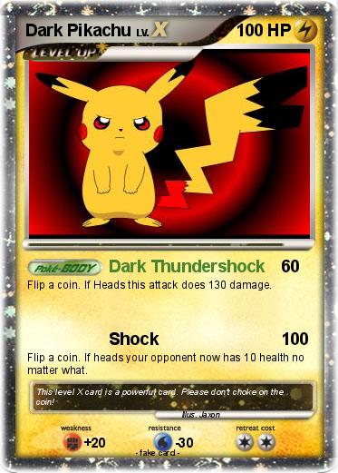 Pokemon Dark Pikachu
