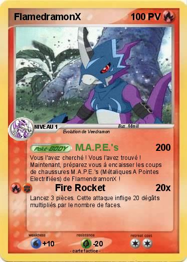Pokemon FlamedramonX