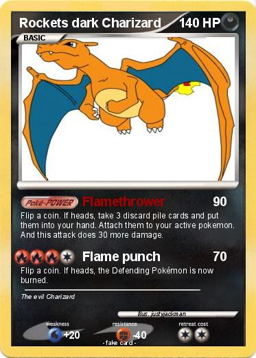 Pokemon Rockets dark Charizard