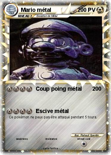 Pokemon Mario métal
