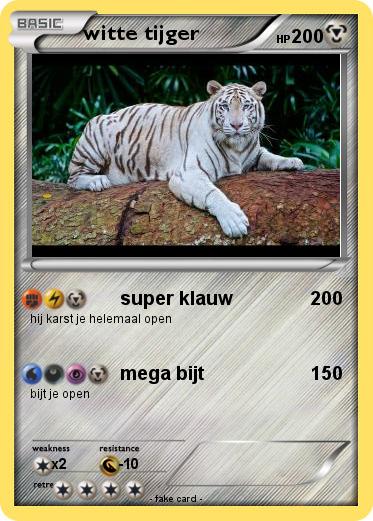 Pokemon witte tijger