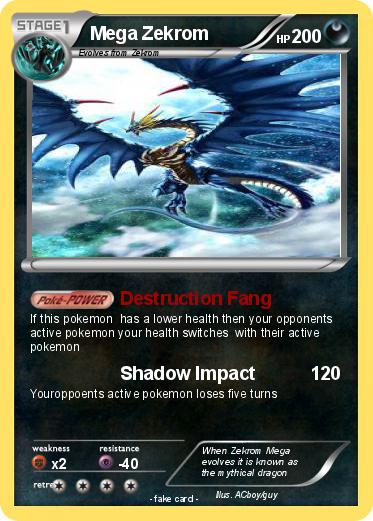 Pokemon Mega Zekrom