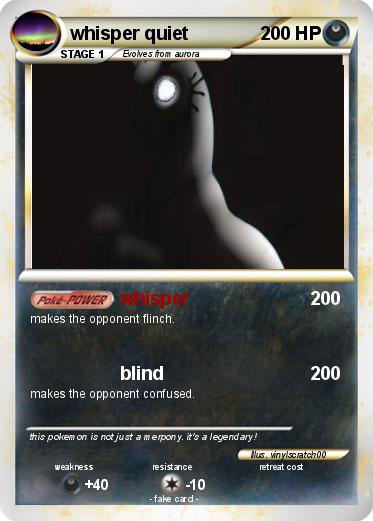 Pokemon whisper quiet