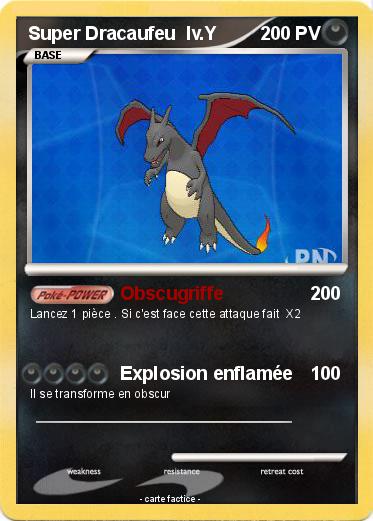 Pokemon Super Dracaufeu  lv.Y