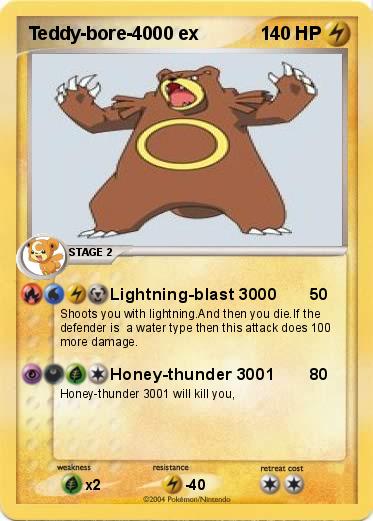 Pokemon Teddy-bore-4000 ex