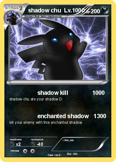 Pokemon shadow chu  Lv.1000