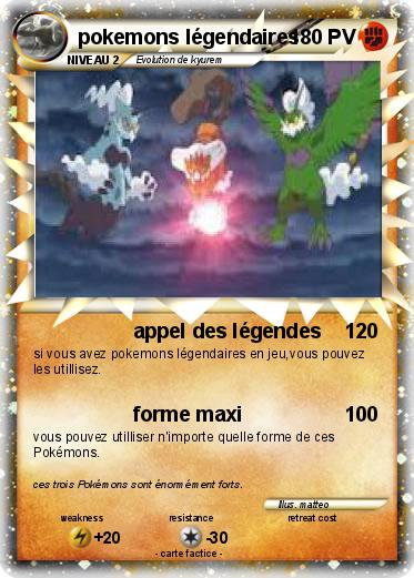 Pokemon pokemons légendaires