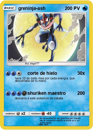 Pokemon greninja-ash