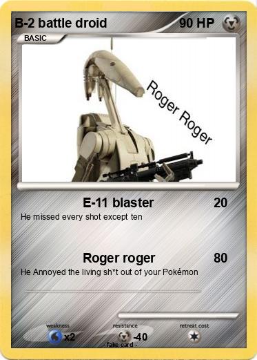 Pokemon B-2 battle droid