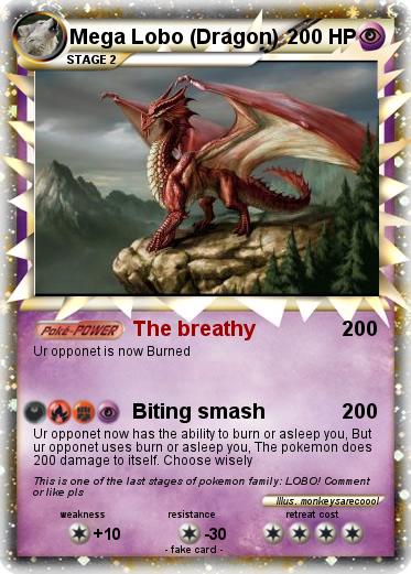 Pokemon Mega Lobo (Dragon)