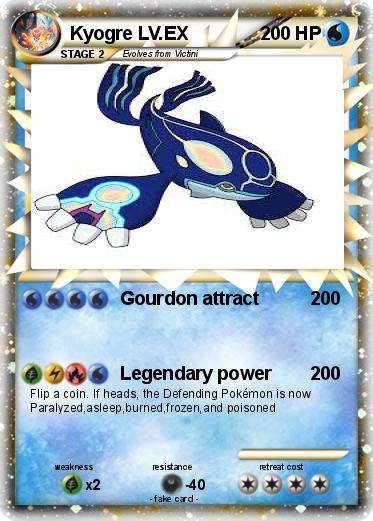 Pokemon Kyogre LV.EX