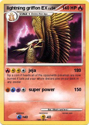 Pokemon lightning griffon EX