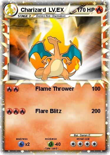 Pokemon Charizard  LV.EX