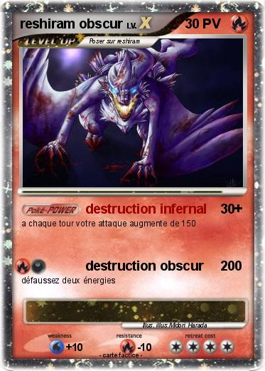 Pokemon reshiram obscur