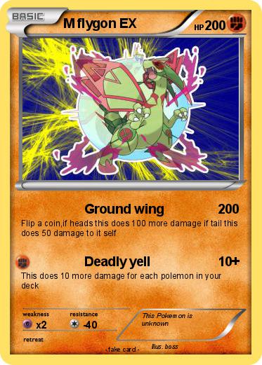 Pokemon M flygon EX