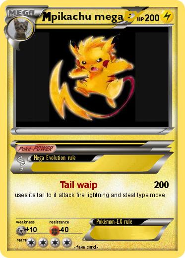 Pokemon pikachu mega
