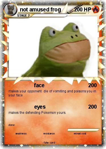 Pokemon not amused frog
