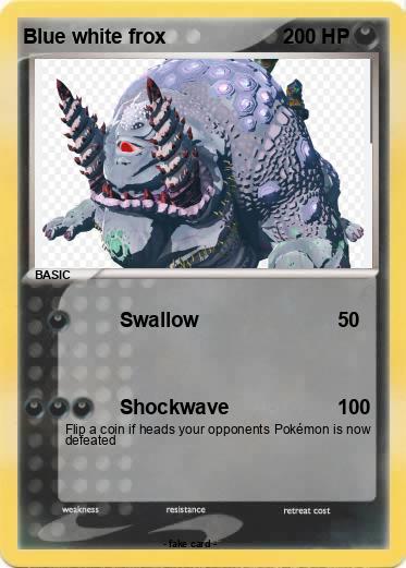 Pokemon Blue white frox