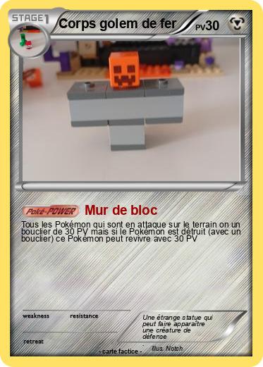 Pokemon Corps golem de fer