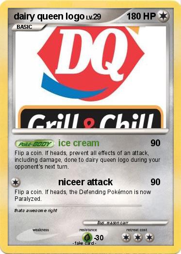 Pokemon dairy queen logo