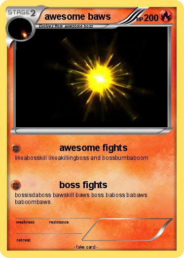Pokemon awesome baws