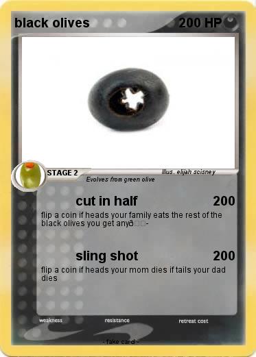 Pokemon black olives