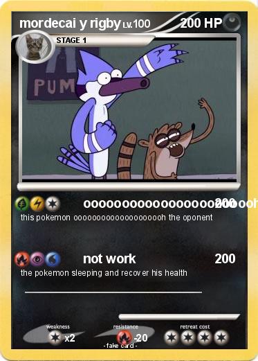 Pokemon mordecai y rigby