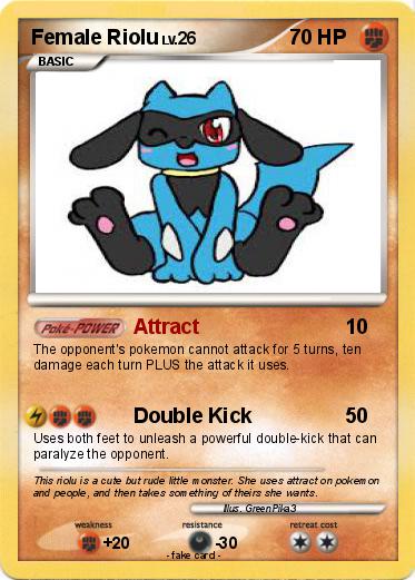 Pokemon Female Riolu