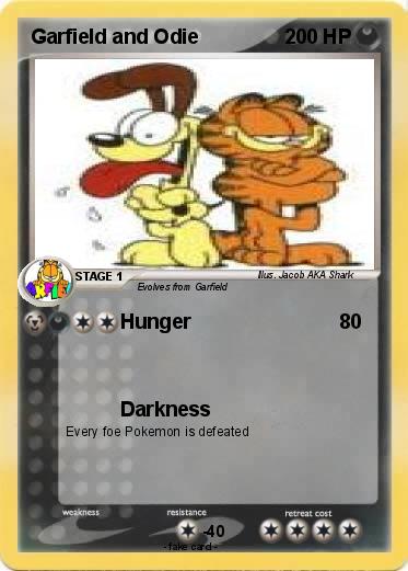 Pokemon Garfield and Odie