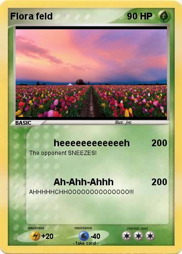 Pokemon Flora feld