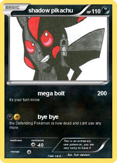 Pokemon shadow pikachu