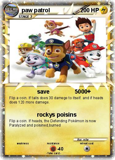 Pokemon paw patrol