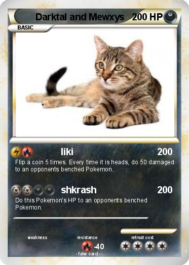 Pokemon Darktal and Mewxys