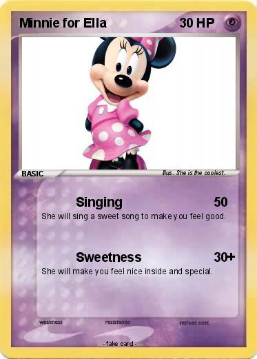 Pokemon Minnie for Ella