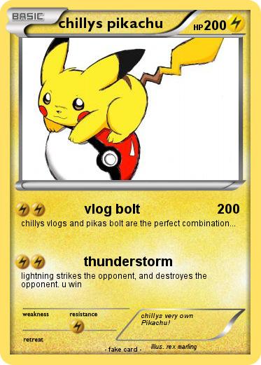 Pokemon chillys pikachu