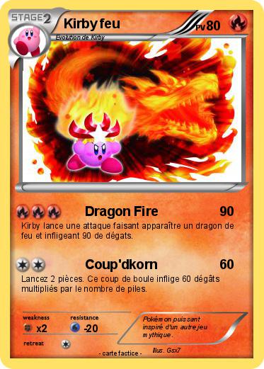 Pokemon Kirby feu