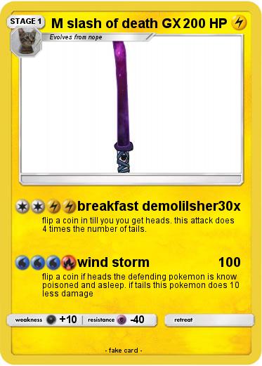 Pokemon M slash of death GX