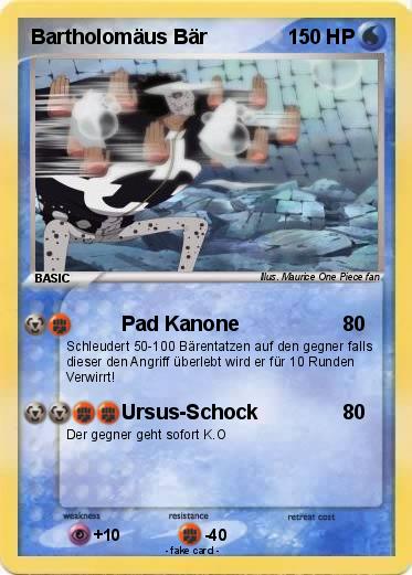 Pokemon Bartholomäus Bär