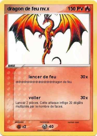 Pokemon dragon de feu nv.x