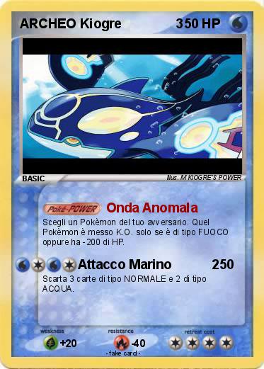 Pokemon ARCHEO Kiogre               3