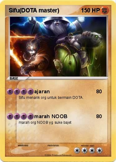 Pokemon Sifu(DOTA master)