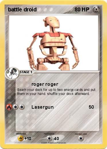 Pokemon battle droid