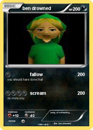 Pokemon ben drowned